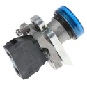 Schneider Electric Panel Mount Blue LED Pilot Light Harmony XB4 22 mm Cutout 24 V ac/dc Metal Body XB4BVB6