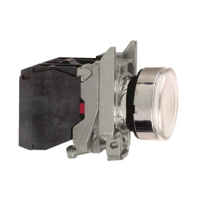 Schneider Electric Harmony XB4 Series Illuminated Push Button Switch, Spring Return, Panel Mount, 22 mm Cutout XB4BW3165