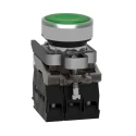 Schneider Electric Harmony XB4 Series Illuminated Push Button Switch, Spring Return, Panel Mount, 22 mm Cutout XB4BW33G5