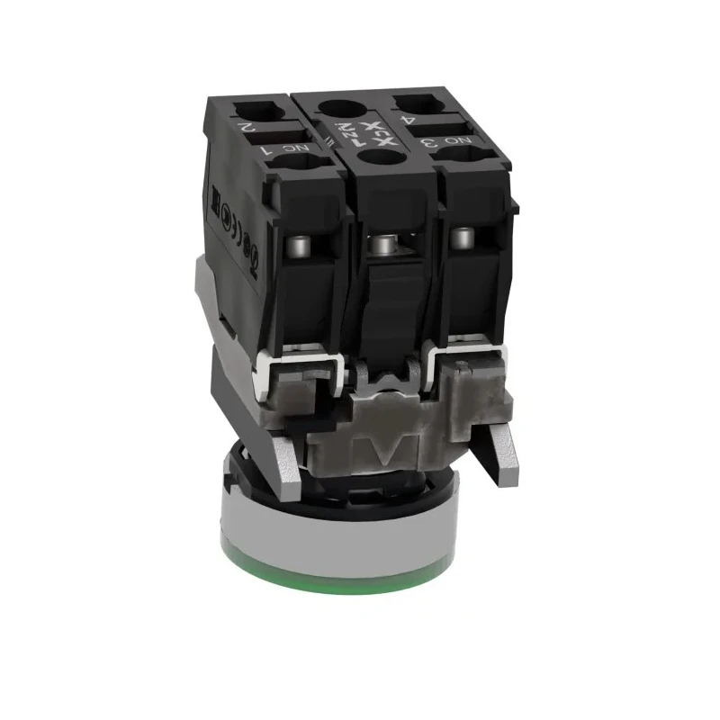 Schneider Electric Harmony XB4 Series Illuminated Push Button Switch, Spring Return, Panel Mount, 22 mm Cutout XB4BW33G5