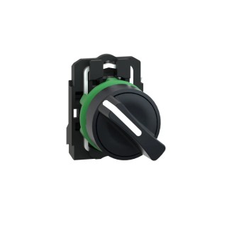 Schneider Electric Selector Switch, 2 Positions, 1 NO Contact, IP69K Rated, Harmony XB5 Series XB5AD21