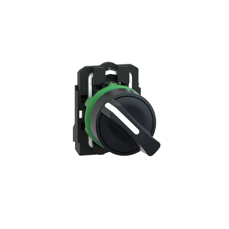 Schneider Electric Selector Switch, 2 Positions, 1 NO Contact, IP69K Rated, Harmony XB5 Series XB5AD21
