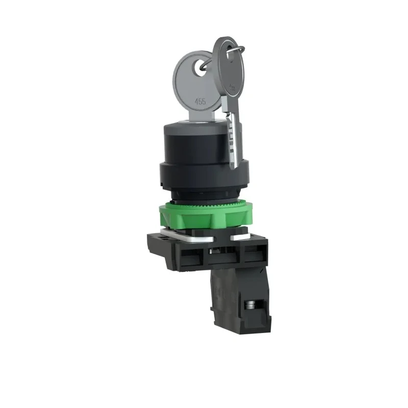 Schneider Electric Key Stay Put Rotary Switch Selector Switch 2 Positions 1 NO XB5AG41