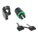 Schneider Electric Key Stay Put Rotary Switch Selector Switch 2 Positions 1 NO XB5AG41