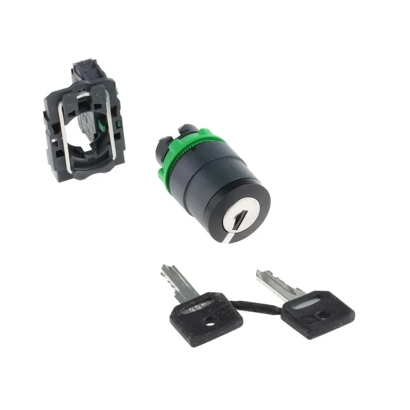 Schneider Electric Key Stay Put Rotary Switch Selector Switch 2 Positions 1 NO XB5AG41