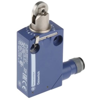 Telemecanique Sensors OsiSense XC Series Roller Plunger Limit Switch, 1 NO/1 NC, IP66, IP69, Zamak Housing, 250V XCMD2102M12