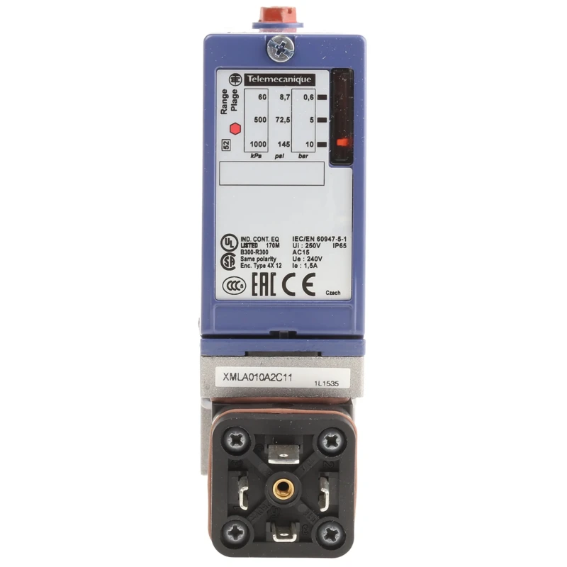 Telemecanique Sensors XMLA Series Precision Differential Pressure Sensor 0.6 to 10 bar Relay Output XMLA010A2C11