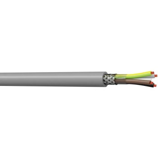 AXINDUS HIFLEX-CY1000 Screened Polyvinyl Chloride Sheath Control Cable, 3 Cores 2.5mm² 13 AWG, 50 m, 70°C 90310250T3000