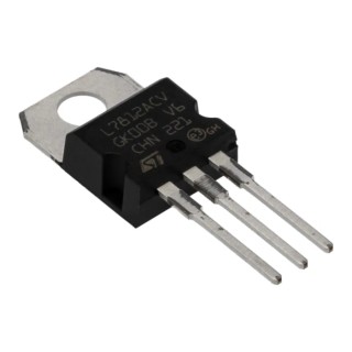 STMicroelectronics 5-Channel Linear Voltage Regulator 12V 1A TO-220 3-Pin L7812ACV