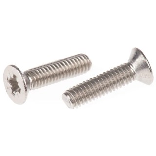 RS PRO Countersunk Pozidriv Stainless Steel Machine Screw M4 16 mm 528-980