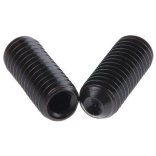 RS PRO Steel M6 x 16 mm Grub Screw Plain Cup DIN 916 Black 530-034