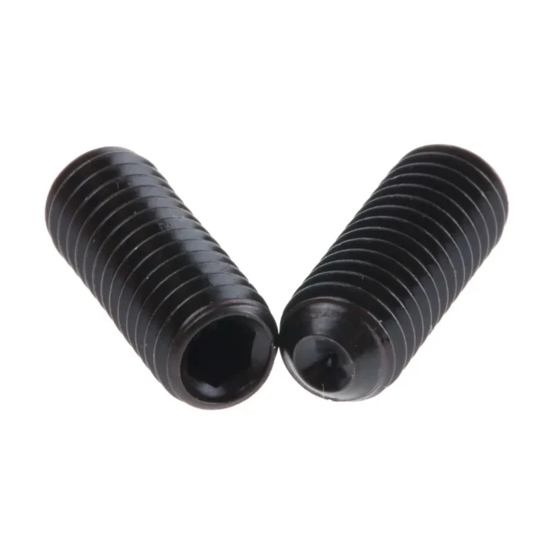 RS PRO Steel M6 x 16 mm Grub Screw Plain Cup DIN 916 Black 530-034