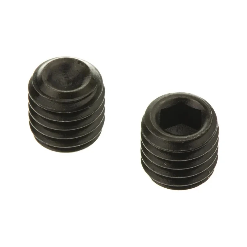RS PRO Steel M8 x 8 mm Grub Screw Plain Cup DIN 916 Black 530-040