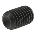 RS PRO Steel M8 x 12 mm Grub Screw Plain Cup Black DIN 916 Socket Set Screw 530-056