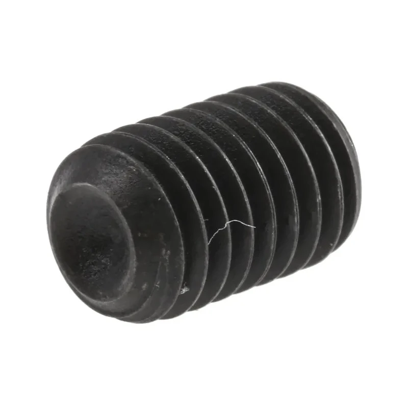 RS PRO Steel M8 x 12 mm Grub Screw Plain Cup Black DIN 916 Socket Set Screw 530-056