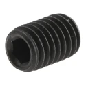 RS PRO Steel M8 x 12 mm Grub Screw Plain Cup Black DIN 916 Socket Set Screw 530-056