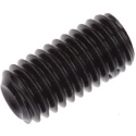 RS PRO Steel M8 x 16 mm Grub Screw Plain Cup DIN 916 Black 530-062