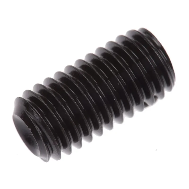 RS PRO Steel M8 x 16 mm Grub Screw Plain Cup DIN 916 Black 530-062