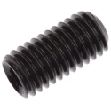 RS PRO Steel M8 x 16 mm Grub Screw Plain Cup DIN 916 Black 530-062