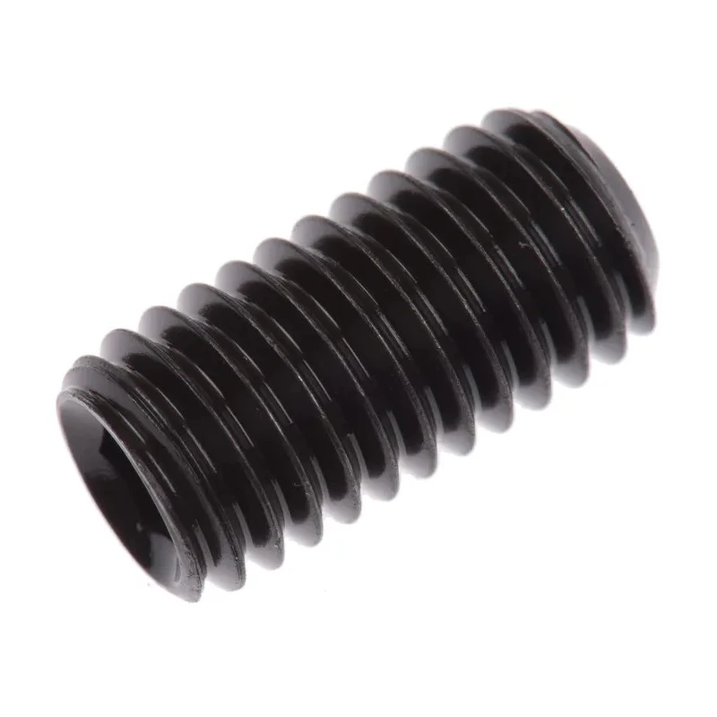 RS PRO Steel M8 x 16 mm Grub Screw Plain Cup DIN 916 Black 530-062