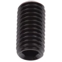 RS PRO Steel M8 x 16 mm Grub Screw Plain Cup DIN 916 Black 530-062