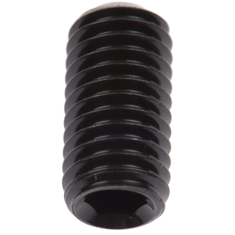 RS PRO Steel M8 x 16 mm Grub Screw Plain Cup DIN 916 Black 530-062