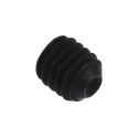 RS PRO Steel M3 x 3 mm Grub Screw Plain Cup Black DIN 916 529-905
