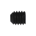 RS PRO Steel M3 x 3 mm Grub Screw Plain Cup Black DIN 916 529-905
