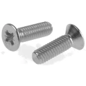 RS PRO Countersunk Pozidriv Stainless Steel Machine Screw 20 mm M6 529-040