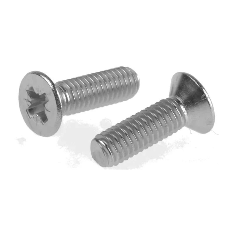 RS PRO Countersunk Pozidriv Stainless Steel Machine Screw 20 mm M6 529-040