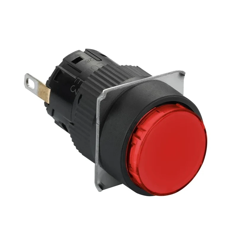Schneider Electric Panel Mount Red LED Pilot Light Harmony XB6 16 mm Cutout 24V IP65 Round XB6EAV4BP
