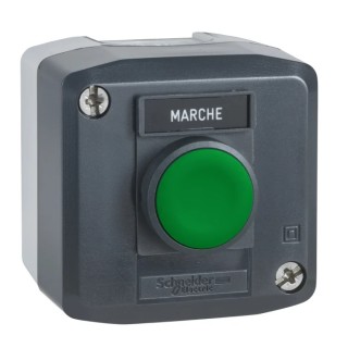 Schneider Electric Spring Return Enclosed Push Button Polycarbonate Green, IP67, IP66, IP69K XALD101