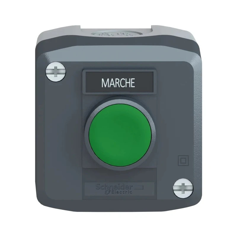 Schneider Electric Spring Return Enclosed Push Button Polycarbonate Green, IP67, IP66, IP69K XALD101