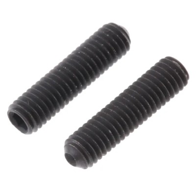 RS PRO Steel M3 x 12 mm Black Plain Cup Grub Screw DIN 916 529-927