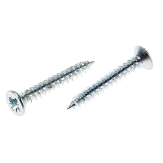 RS PRO Pozidriv Countersunk Steel Wood Screw, Bright Zinc, 6 Thread, 1 in Length 529-078