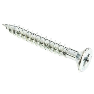RS PRO Pozidriv Countersunk Steel Wood Screw, Bright Zinc Finish, No. 10 Thread Size, 38.09 mm Length 529-157