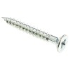 RS PRO Pozidriv Countersunk Steel Wood Screw, Bright Zinc Finish, No. 10 Thread Size, 38.09 mm Length 529-157