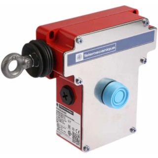 Telemecanique Sensors XY2-CE Rope Pull Switch 142 mm, Left Side, 1 NO/1 NC 