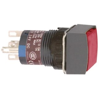 Schneider Electric Harmony XB6 Series Illuminated Push Button Switch, Latching, Panel Mount, 16 mm Cutout, SPDT XB6ECF8B1P
