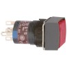 Schneider Electric Harmony XB6 Series Illuminated Push Button Switch, Latching, Panel Mount, 16 mm Cutout, SPDT XB6ECF8B1P
