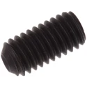 RS PRO Steel M6 x 12 mm Black Hexagon Socket Grub Screw Plain Cup DIN 916 530-028