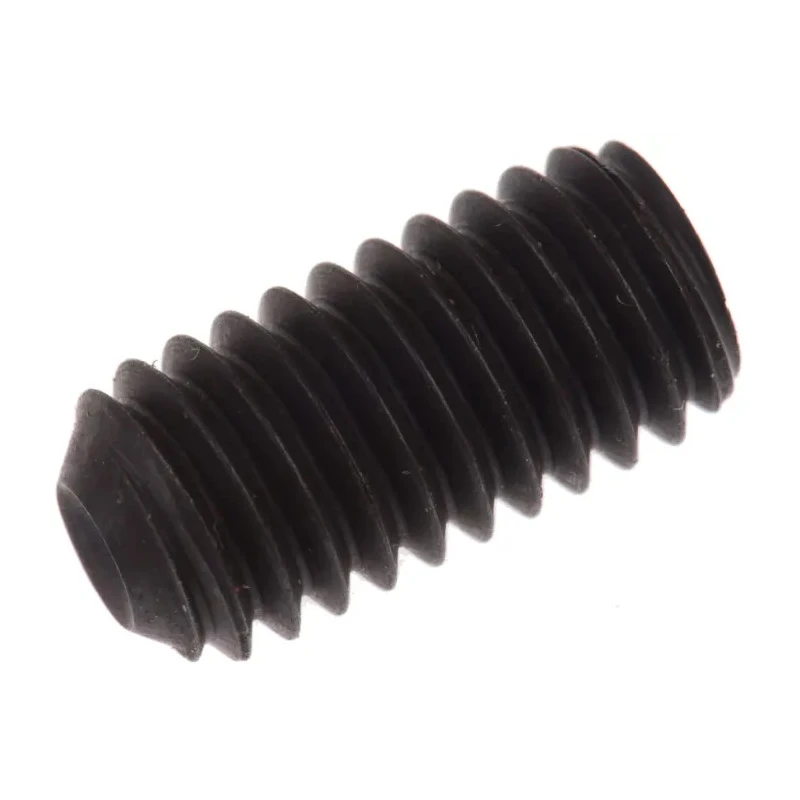 RS PRO Steel M6 x 12 mm Black Hexagon Socket Grub Screw Plain Cup DIN 916 530-028