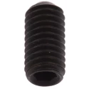 RS PRO Steel M6 x 12 mm Black Hexagon Socket Grub Screw Plain Cup DIN 916 530-028