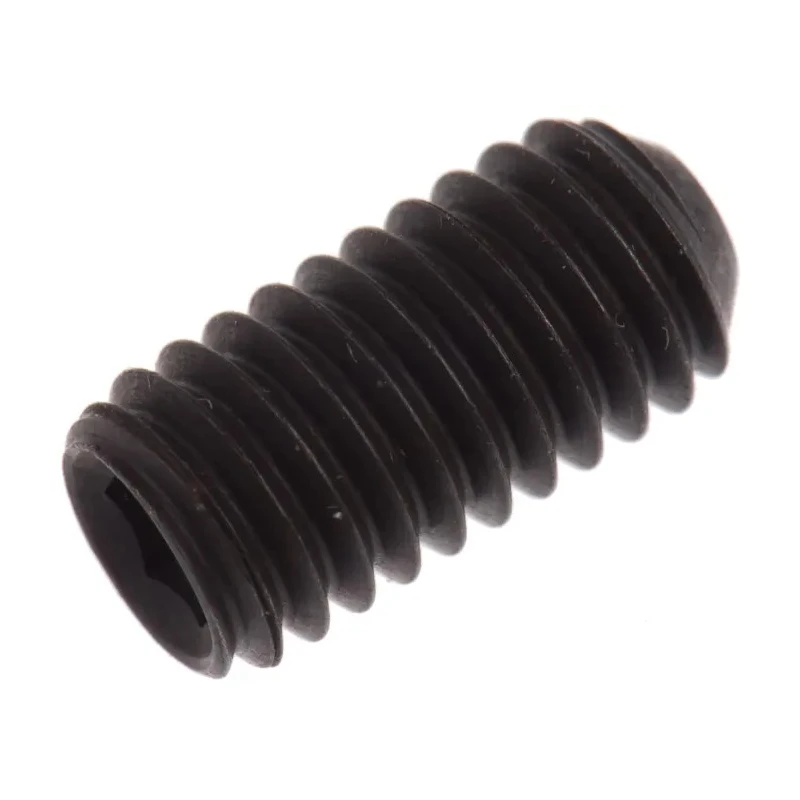 RS PRO Steel M6 x 12 mm Black Hexagon Socket Grub Screw Plain Cup DIN 916 530-028