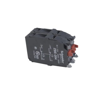 Schneider Electric Harmony Series Contact Block 60V, 10A, 2 NC Screw Terminal ZBE204