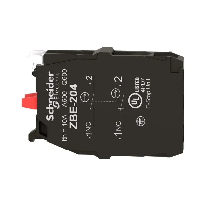 Schneider Electric Harmony Series Contact Block 60V, 10A, 2 NC Screw Terminal ZBE204