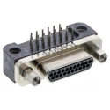 Glenair 21 Way Right Angle 1.91 mm Pitch Through Hole Micro-D Male D-Sub Connector GMR7590