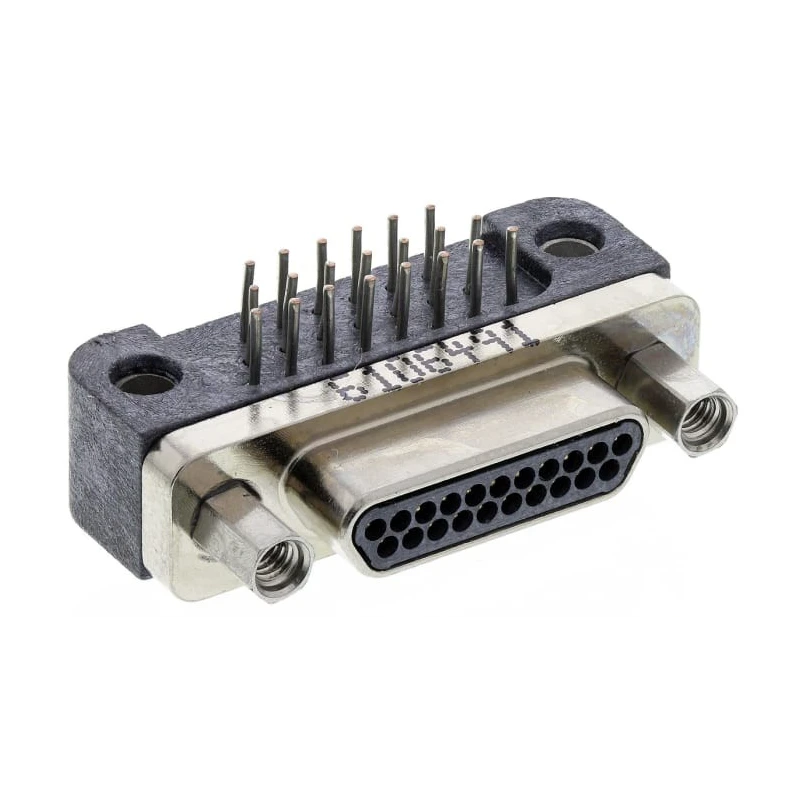 Glenair 21 Way Right Angle 1.91 mm Pitch Through Hole Micro-D Male D-Sub Connector GMR7590