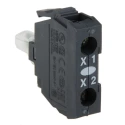 Schneider Electric Harmony Series Light Block 230V White LED Illumination ZBVM1