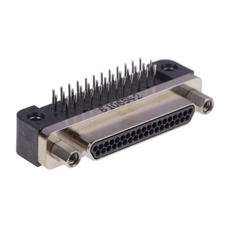 Glenair High-Density 37 Way Right Angle Micro-D 1.91 mm Pitch Through Hole D-Sub Connector Male GMR7590